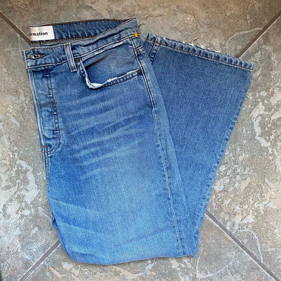 COPY - Reformation denim jordi kick flare jeans Antigua wash size 31 - Picture 3 of 8